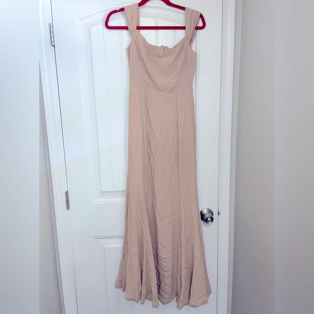 Reformation gown maxi dress XS - warm tan/creamy beige
